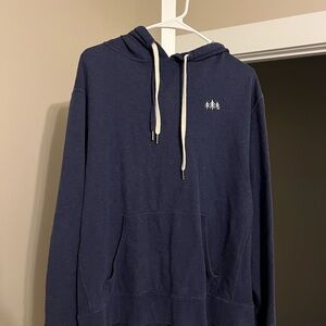 Men's Blue Hoodie with Tree Emblem